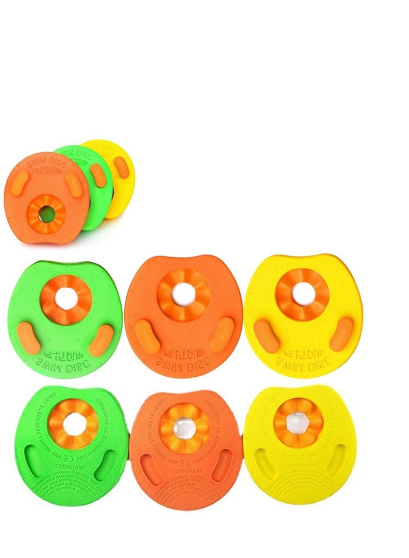 Swimming Arm Floats EVA Foam Arm Bands Floating Sleeves, Water Wings Swimming Arm Floats for 4 14 Year Old Kids Pool Baby Swimming Circles Summer Pool Swimming Supplies 6PCs - Image 2